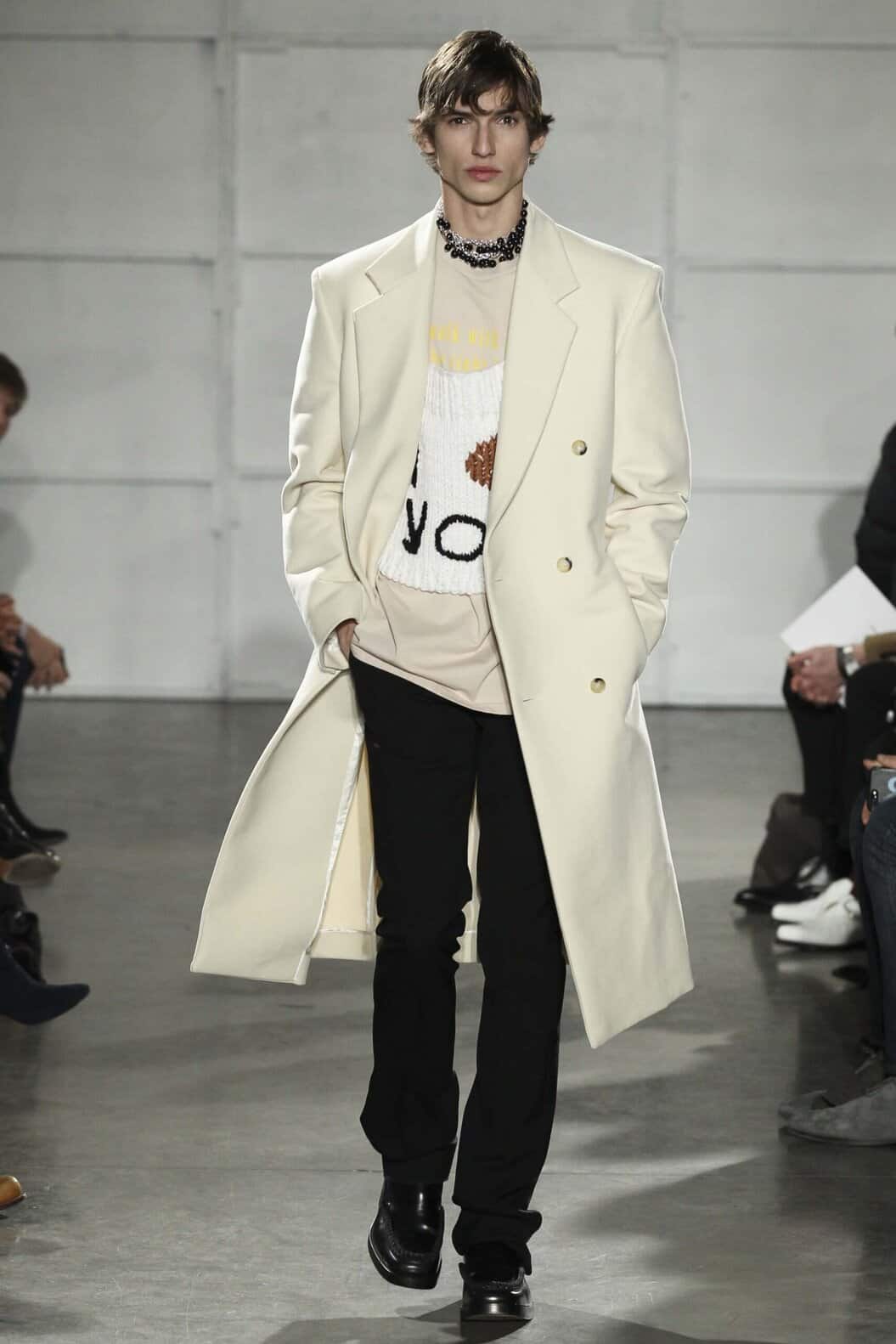 希少 RAF SIMONS 17ss NYLON COAT WITH LINEN 希少 RAF SIMONS 17ss NYLON COAT WITH LINEN（希少 RAF SIMONS